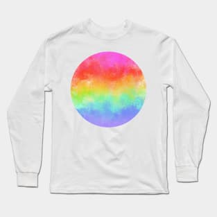 Watercolor rainbow dot Long Sleeve T-Shirt